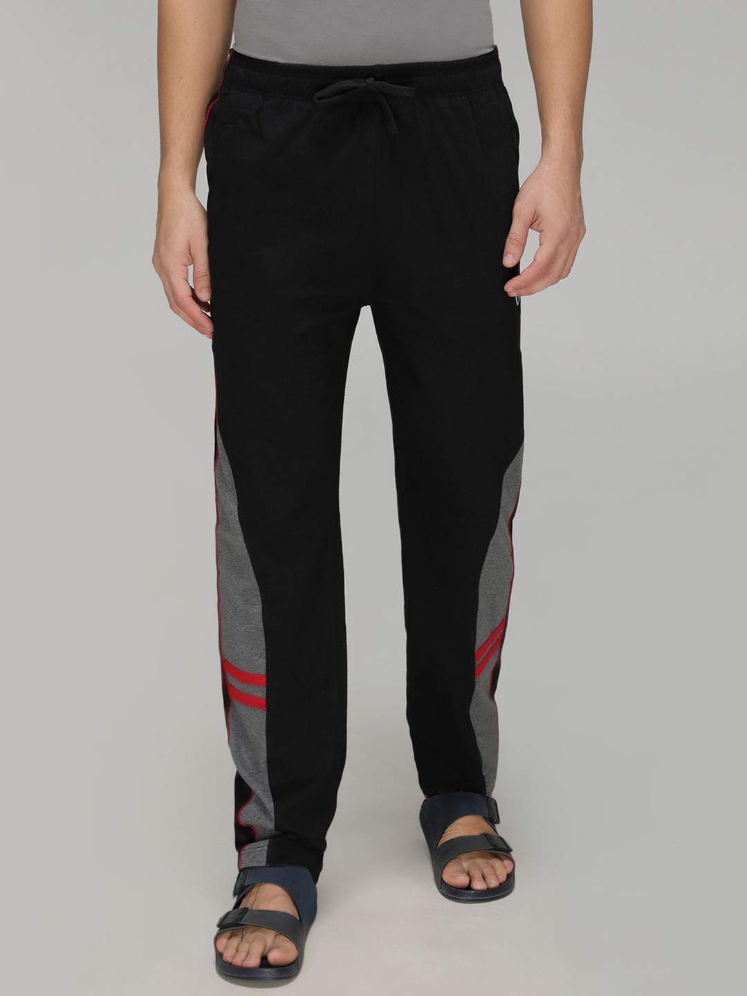 

SPORTO Men Mid-Rise Casual Trackpant, Black
