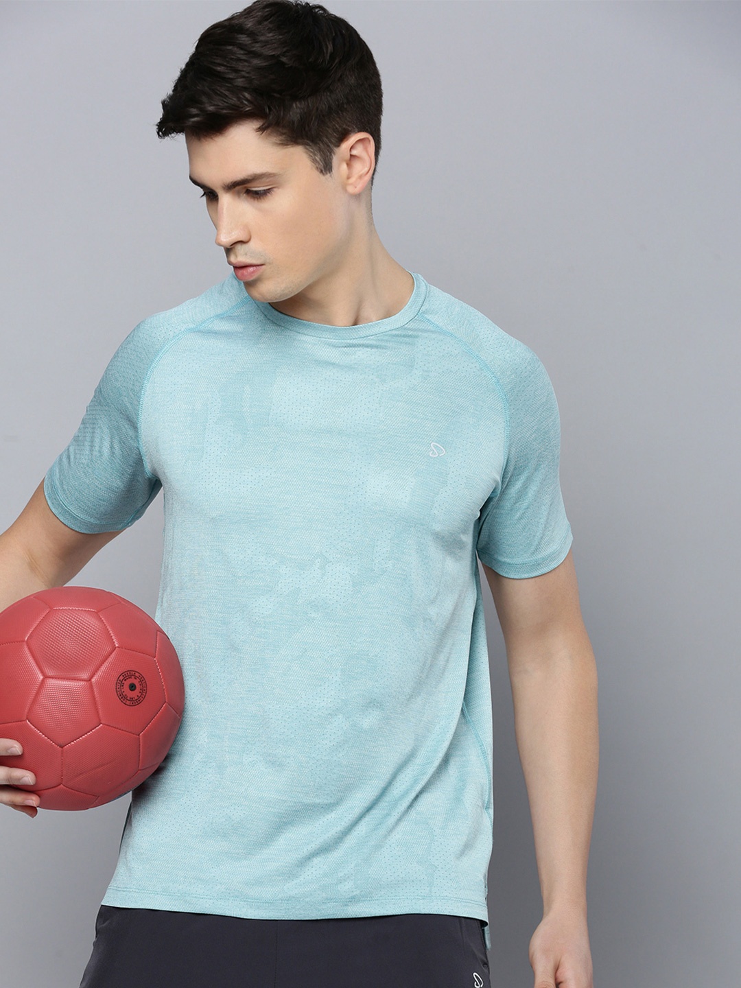 

SPORTO Men Everfresh Printed Round Neck T-shirt, Blue