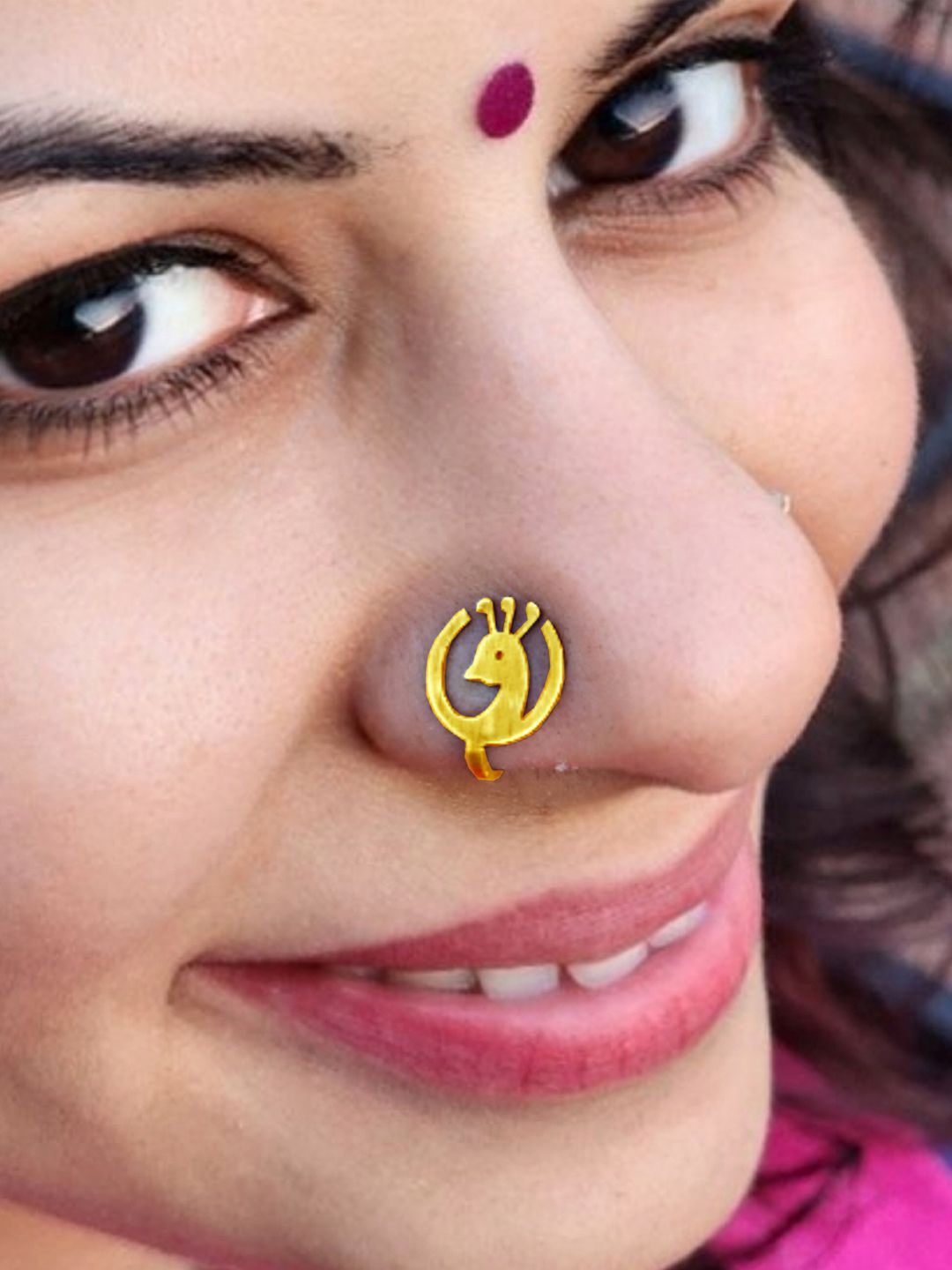 

Goldnera Brass-Plated Stud Nosepin, Gold
