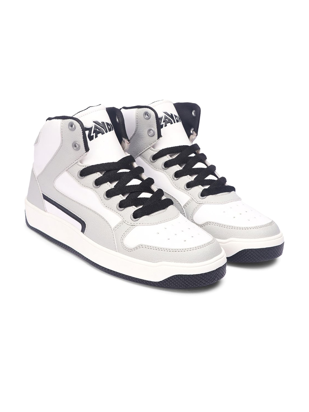 

ZAYDN Men Colourblocked Memory Foam Round Toe Sneakers, Grey