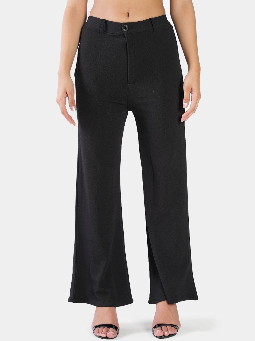 

BAESD Women High-Rise Bootcut Trousers, Black