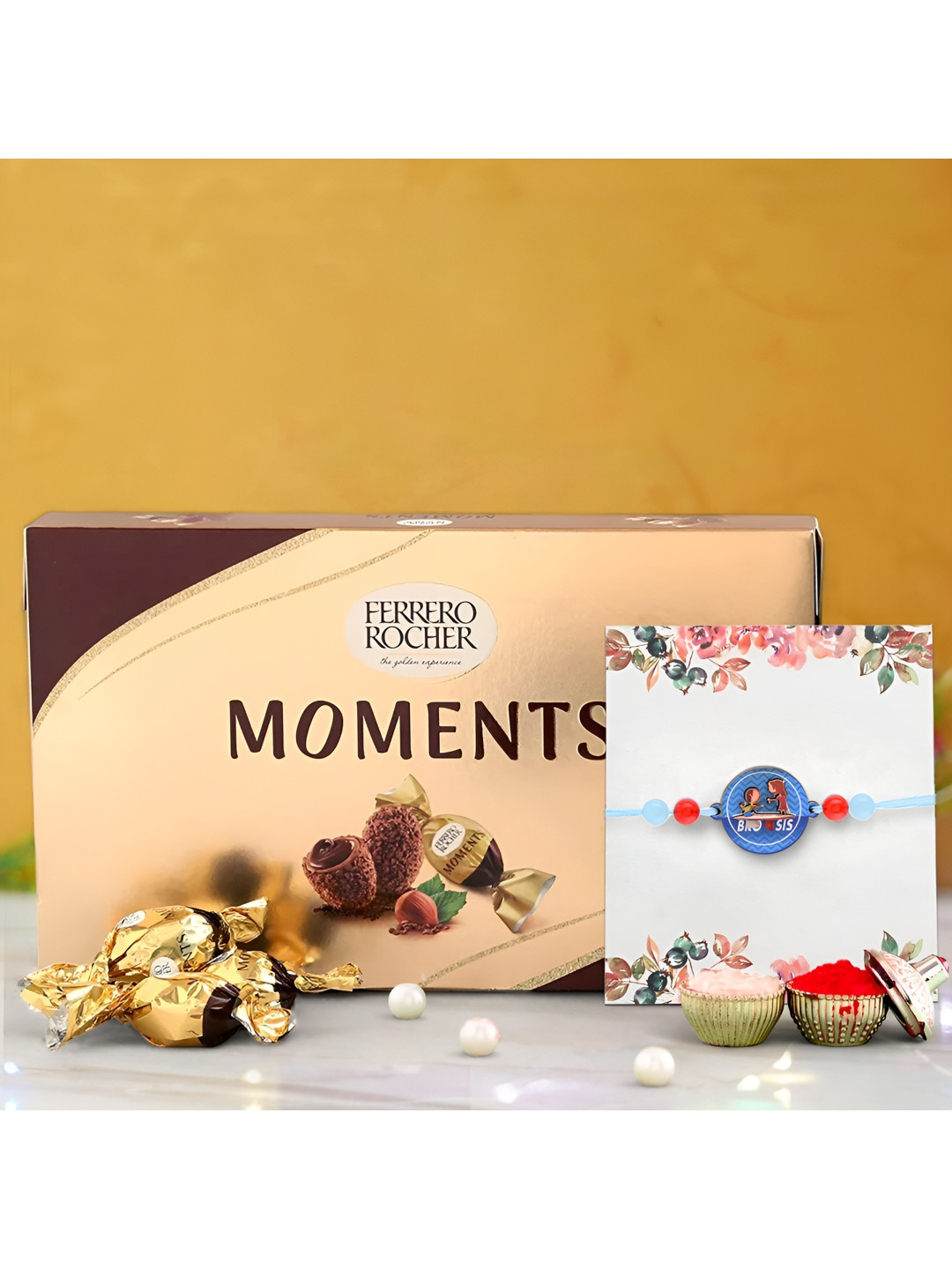 

Ascension Kids Rakhi With Ferrero Rocher Chocolate Gift Set, Brown