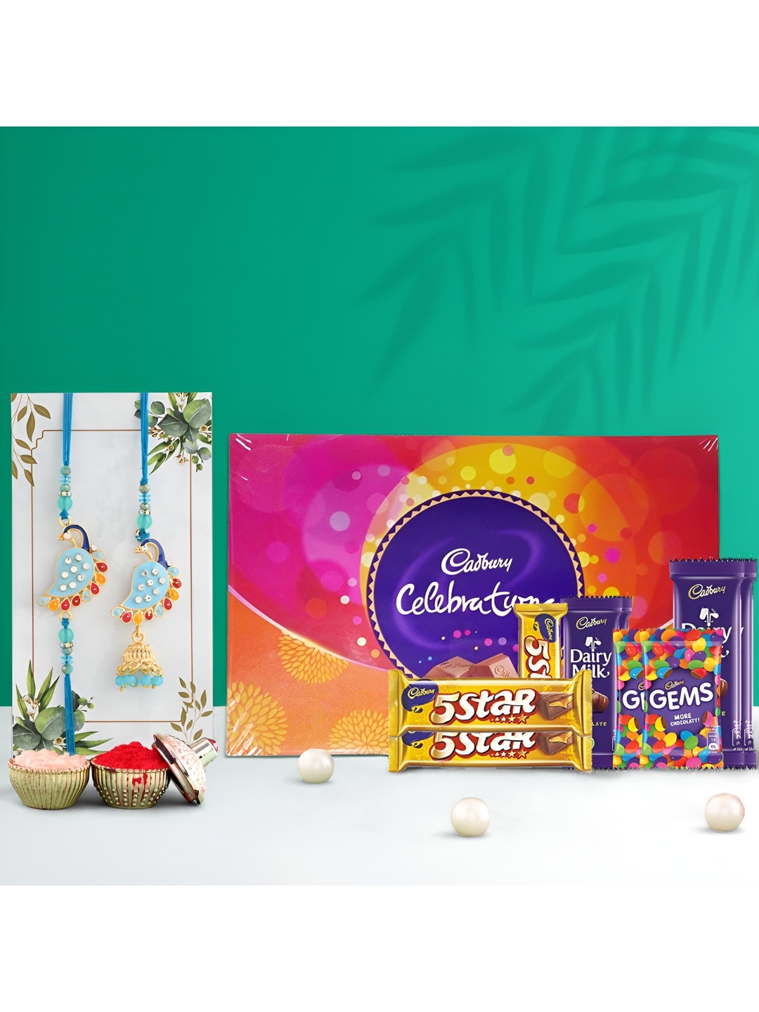 

Ascension Bhaiya Bhabhi Rakhi With Big Celebration Pack & Roli Tilak, Blue