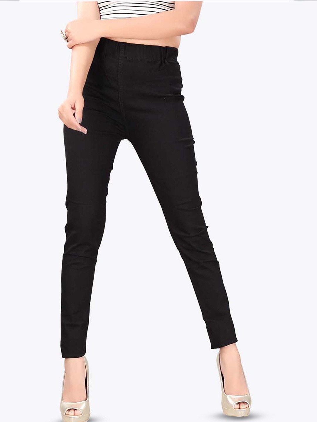 

MM-21 Skinny Fit Denim Jeggings, Black