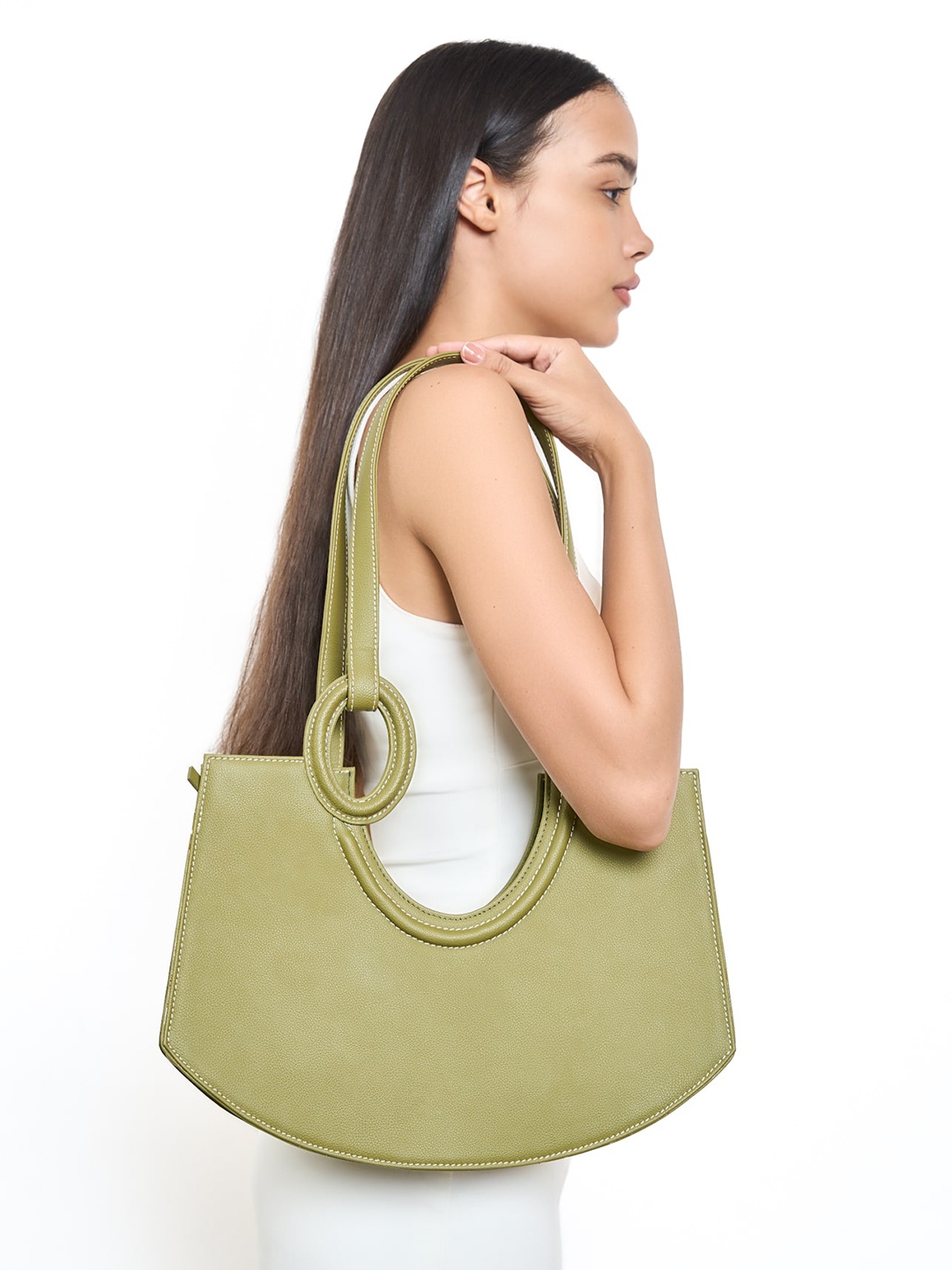 

Tann Trim Elly Handbag, Olive