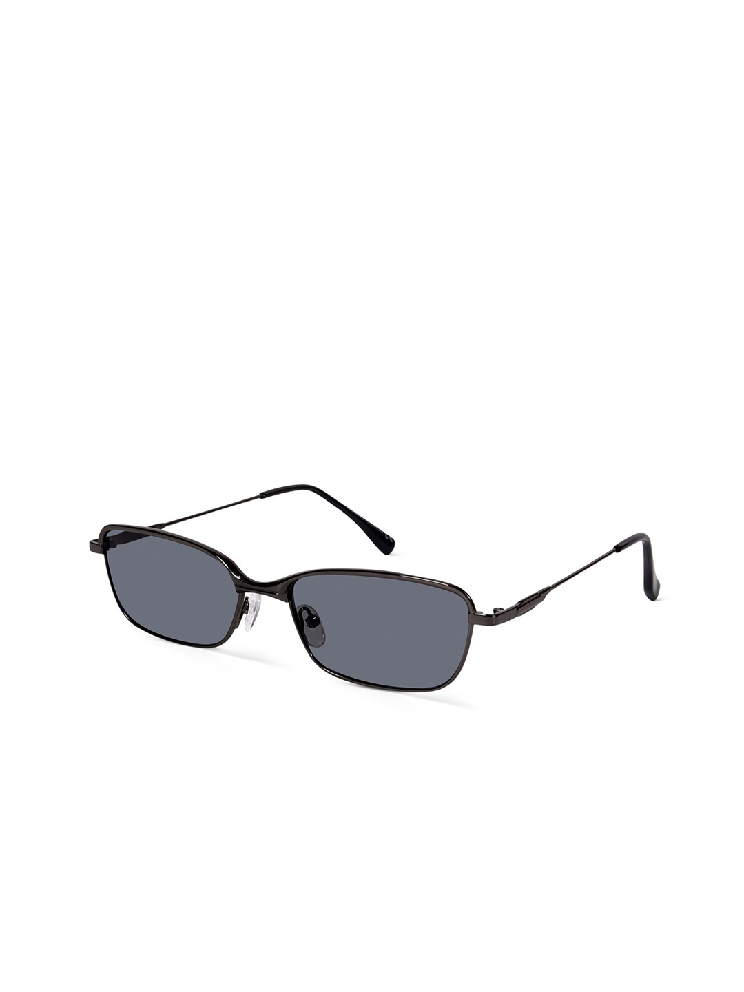 

Woggles Unisex Rectangle Sunglasses with Polarised Lens WOCV-MRC-54018C4, Black