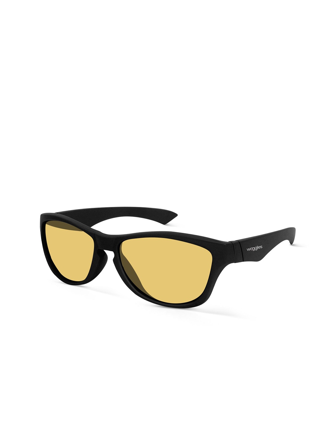 

Woggles Unisex Wayfarer Sunglasses with Polarised Lens WO-PWF-1126C5, Yellow