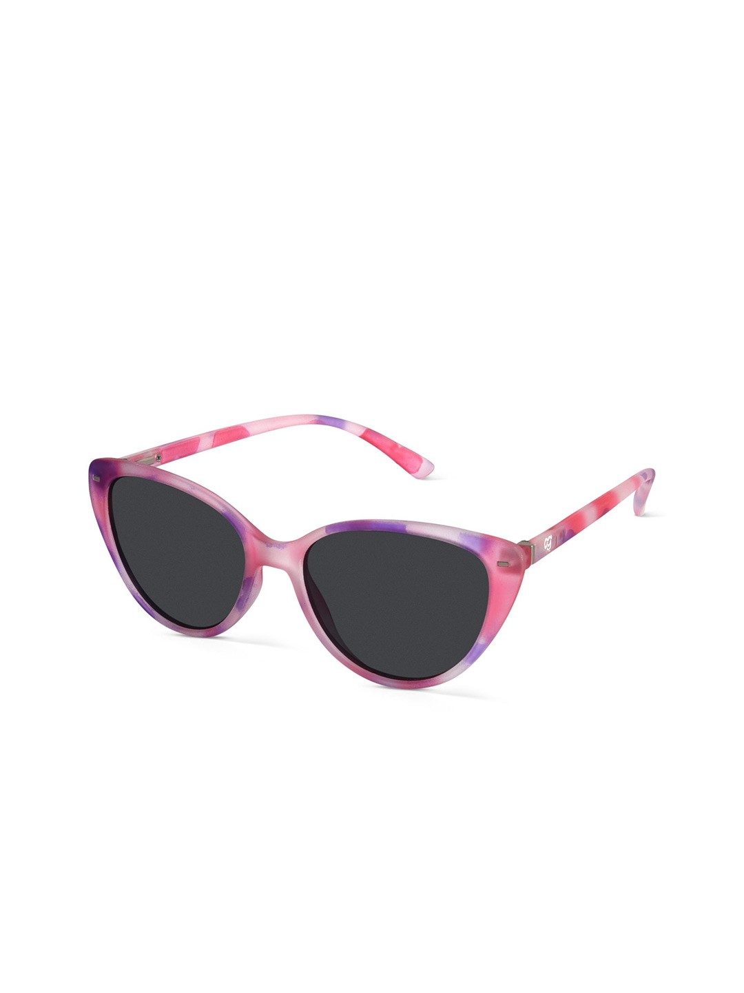 

Woggles Women Cateye Sunglasses with Polarised Lens WOU-PCE-1120, Black