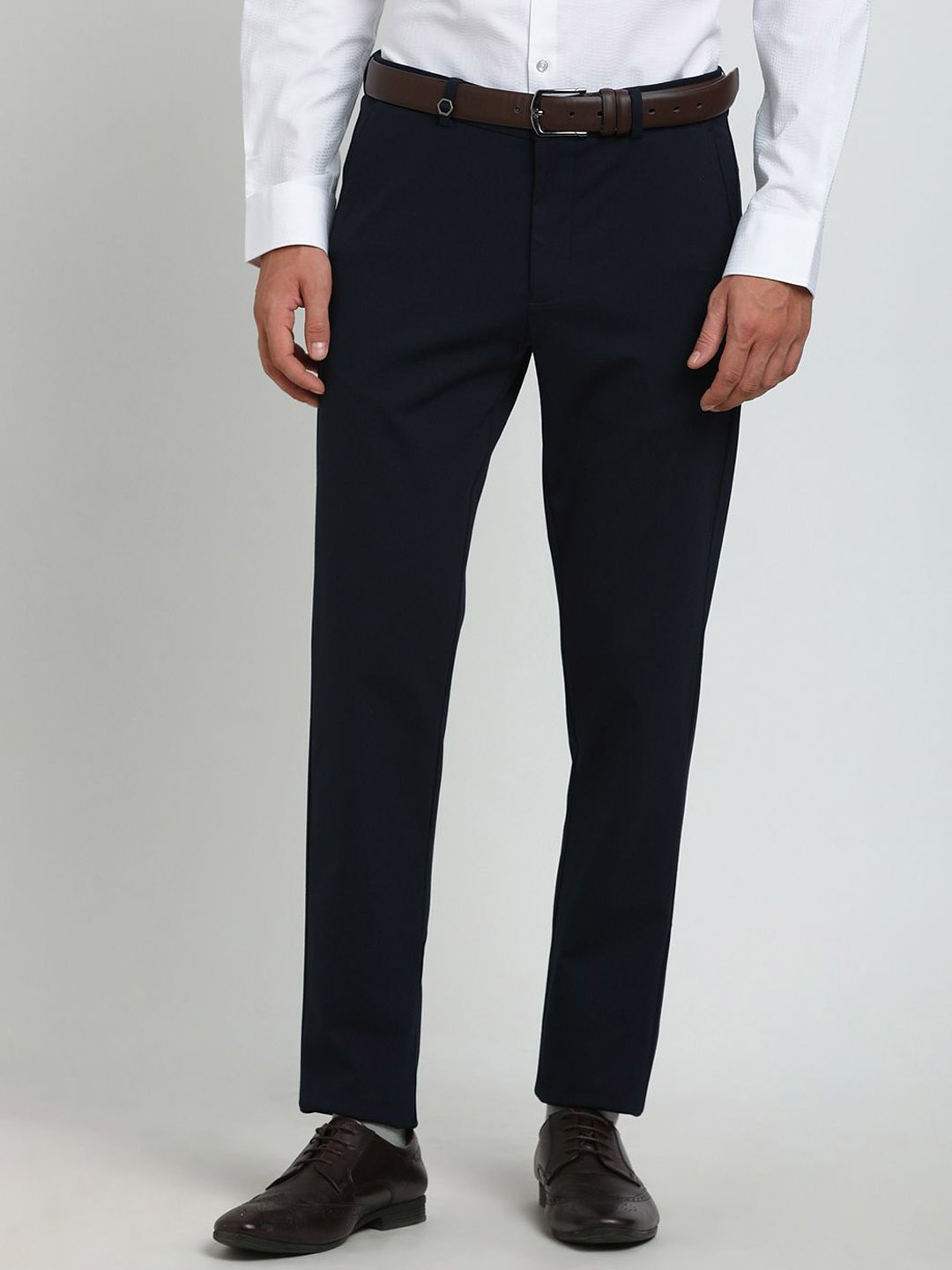 

Turtle Men Tailored Slim Fit Trousers, Blue