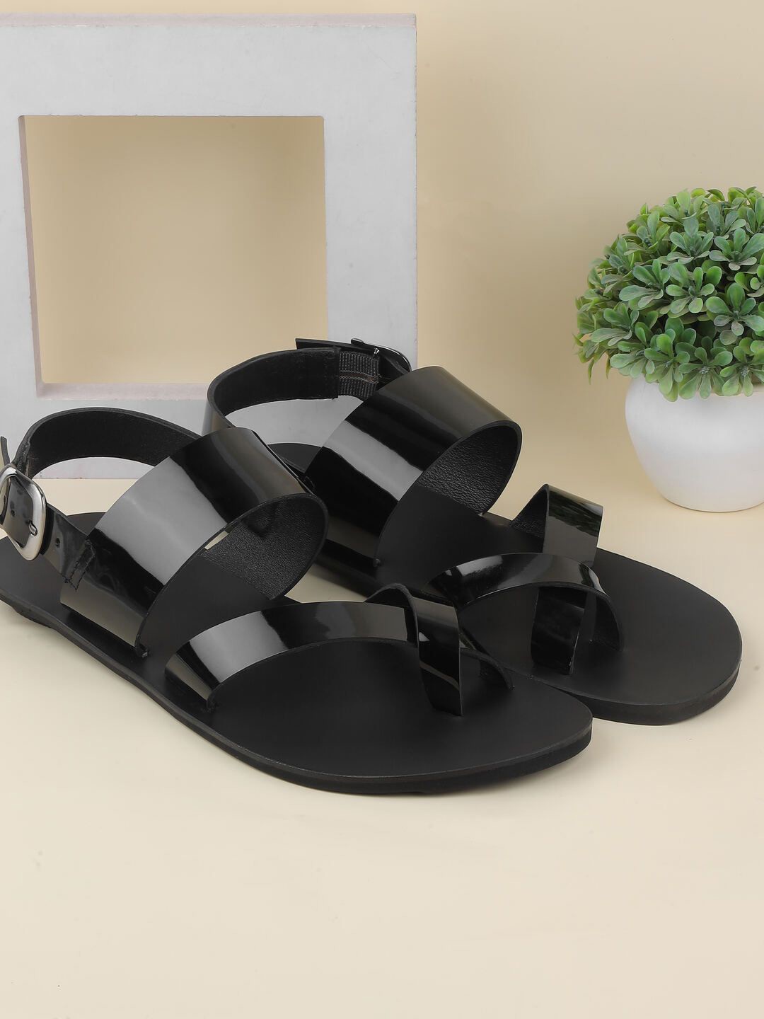 

Metro Men Leather Comfort Sandals, Black