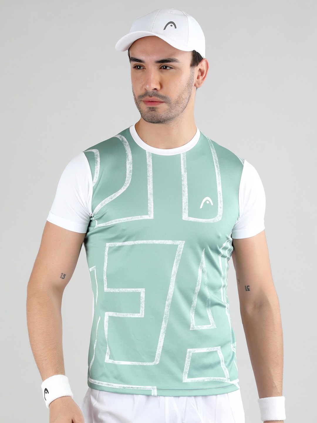 

Head Printed HCD-384 Tshirt, Green
