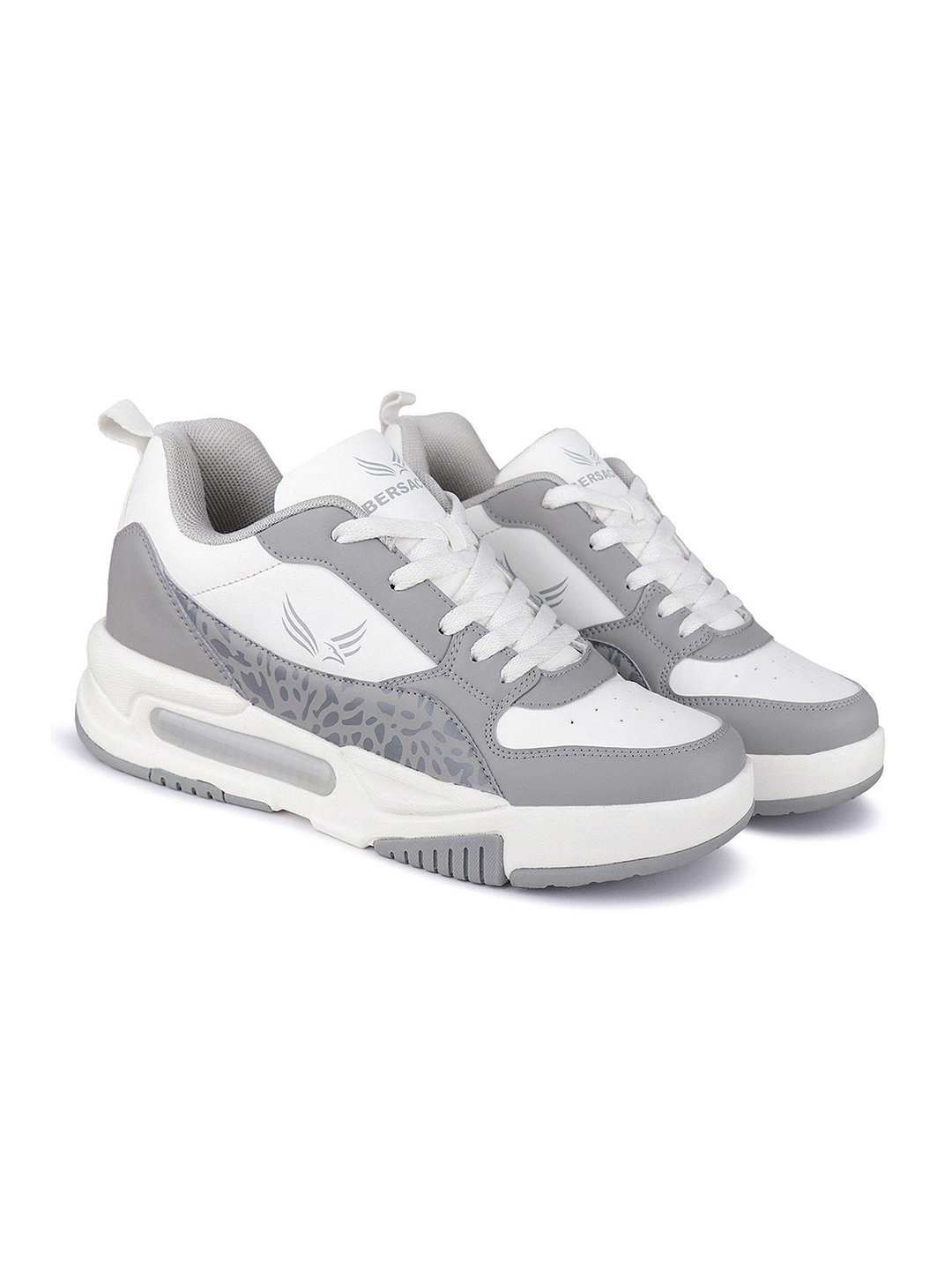 

BERSACHE Men Running Non-Marking Shoes, Grey