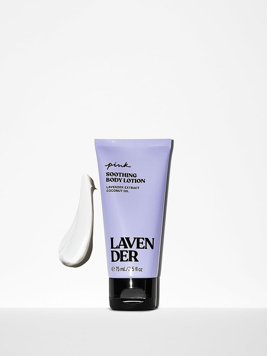 

Victoria's Secret Women Pink Lavender Mini Soothing Body Lotion with Coconut Oil - 75 ml, Purple
