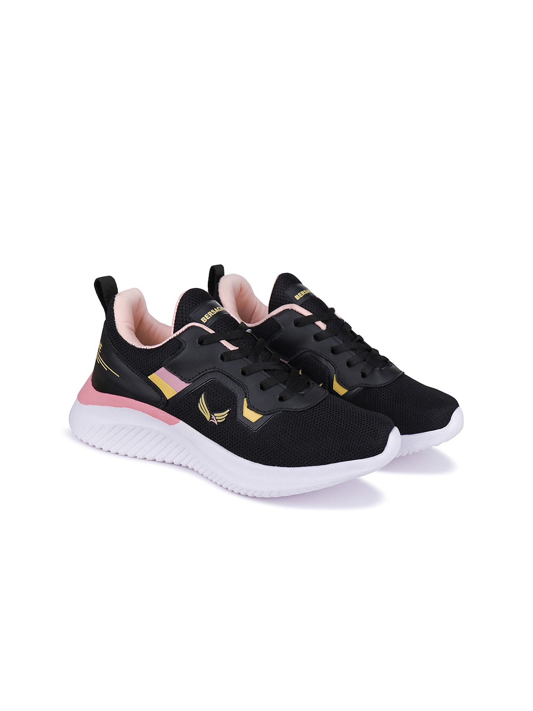 

BERSACHE Women Canvas Running Non-Marking Shoes, Black