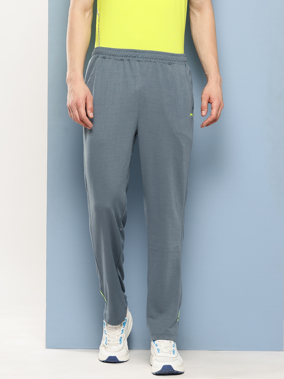 

Slazenger Men Athleisure Regular Fit Track Pants, Grey