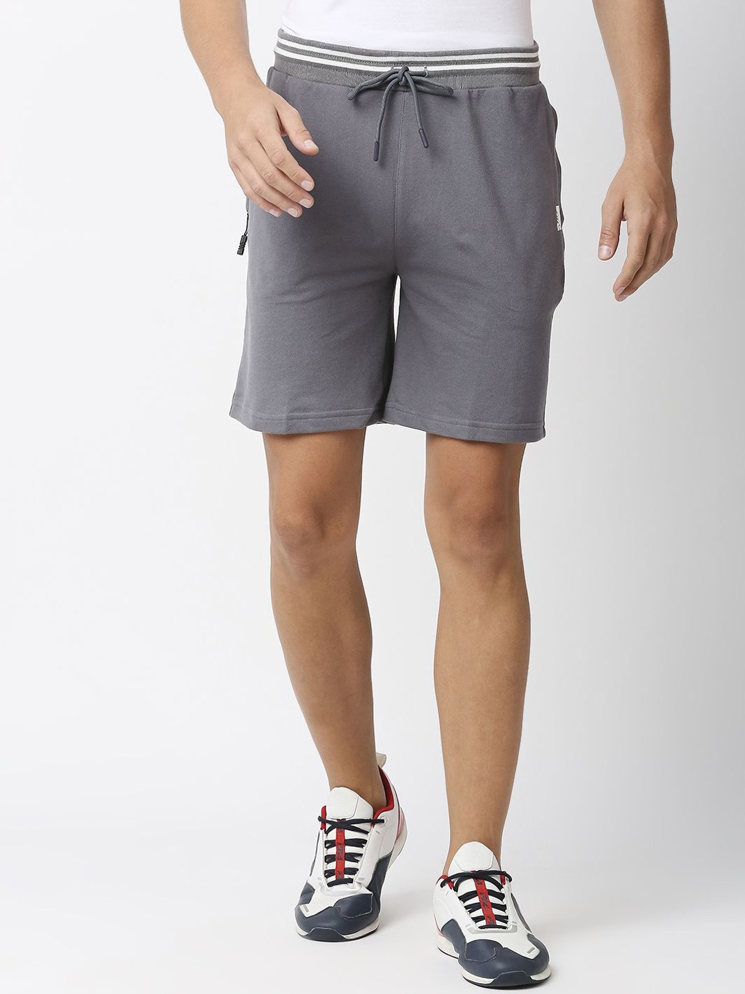 

FiTZ Men Outdoor Regular Fit Mid-Rise Sports Shorts, Black