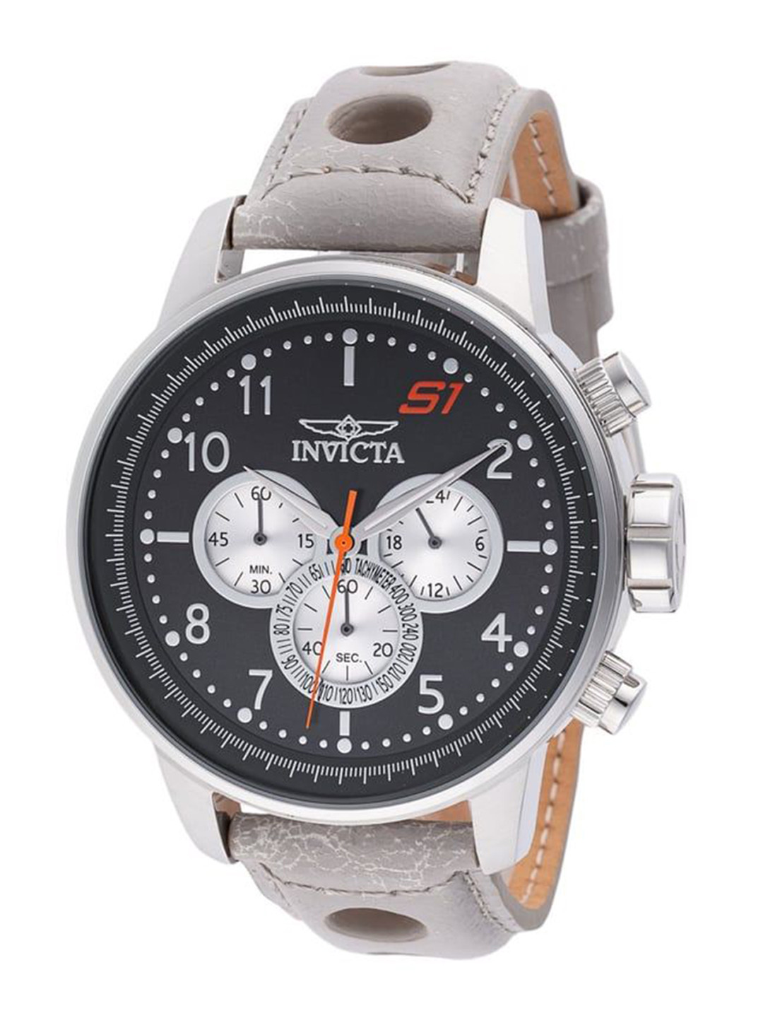 

Invicta Men S1 Rally Printed Dial Chronograph Analogue Watch 45909 Watch 45910, Grey