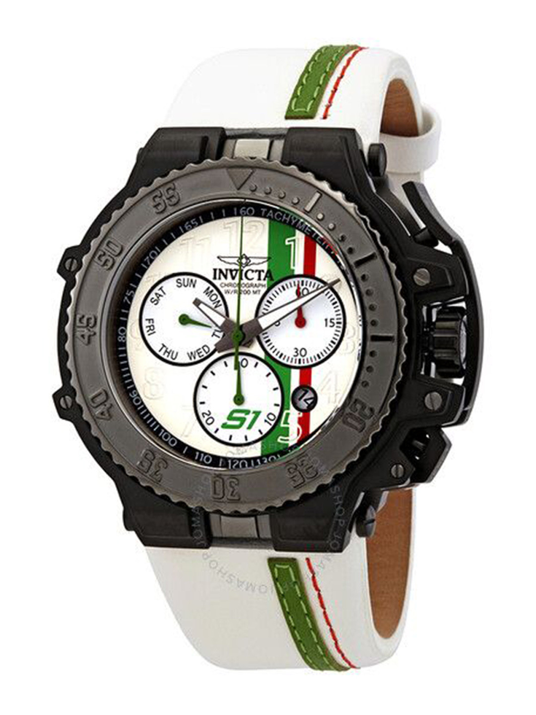 

Invicta Men S1 Rally Chronograph Printed Dial Analogue Watch 28401, White