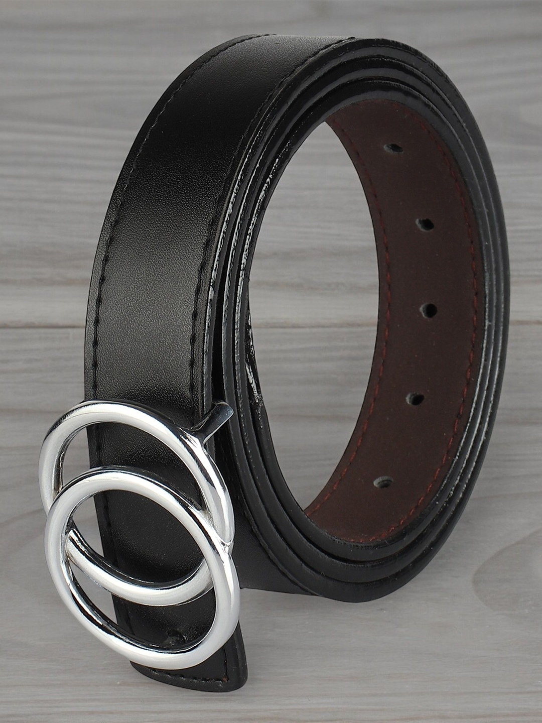 

Kastner Women Solid Push Pin Casual Belt, Black