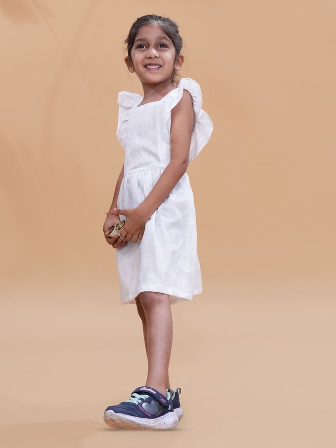 

BAESD Girls A-Line Midi Dress, White