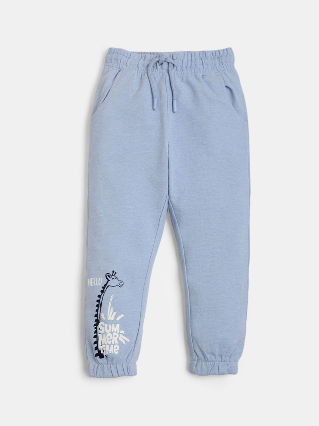 

R&B Girls Mid-Rise Regular Fit Joggers Trousers, Blue