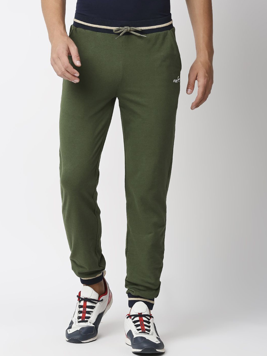 

FiTZ Men Slim-Fit Mid-Rise Joggers, Green