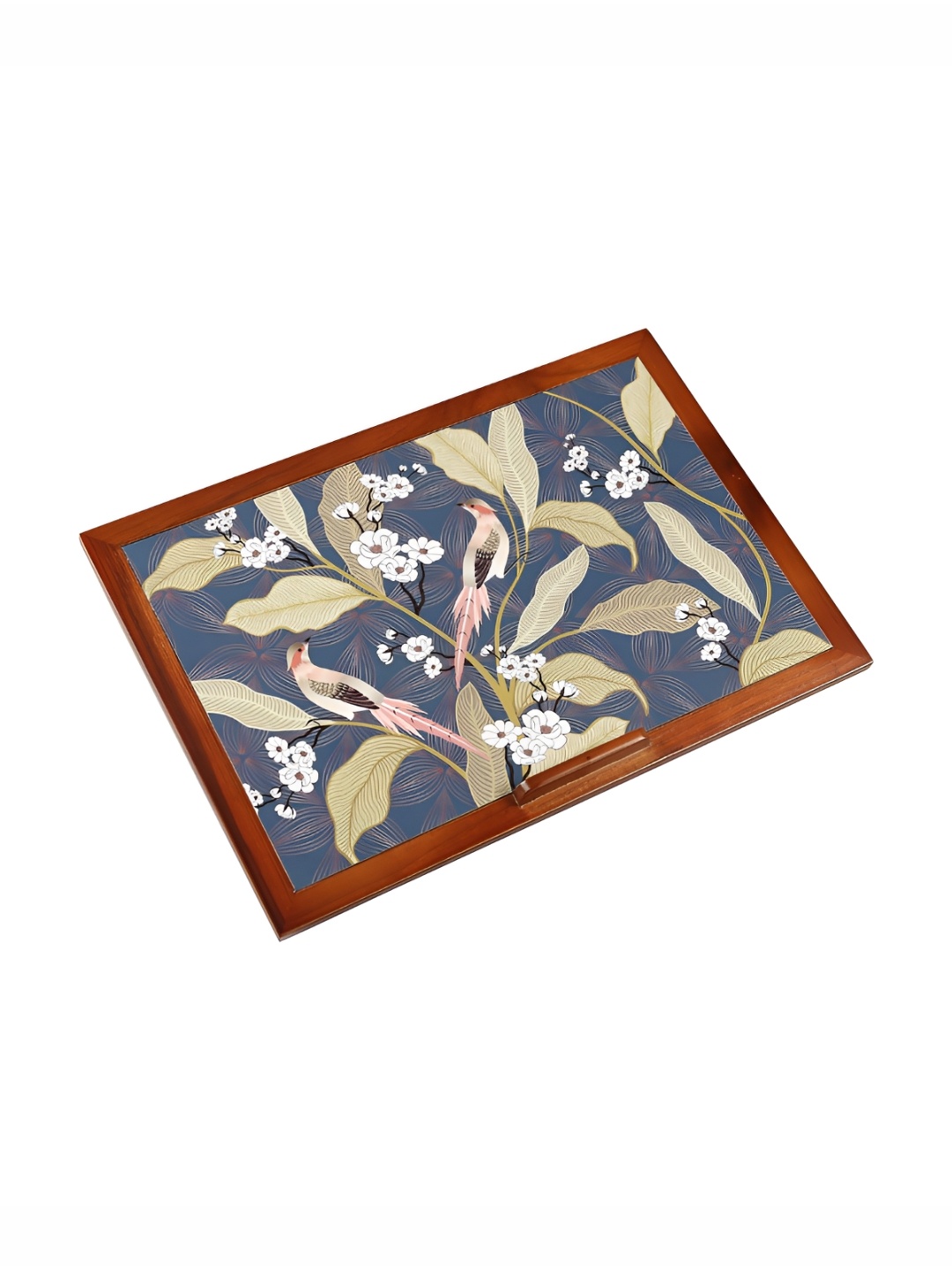 

India Circus by Krsnaa Mehta Purple Printed Wooden Laptop Table