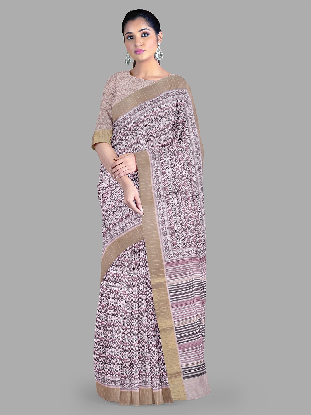 

The Chennai Silks Ethnic Motifs Banarasi Saree, Purple