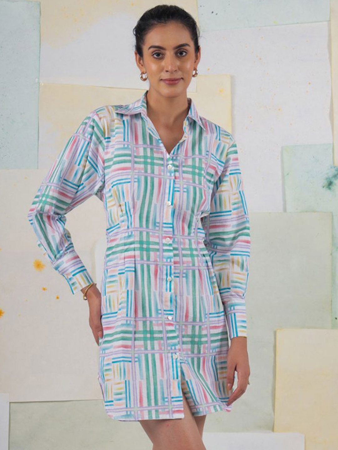 

BUTA BUTI Women Print Shirt Dress, Multi