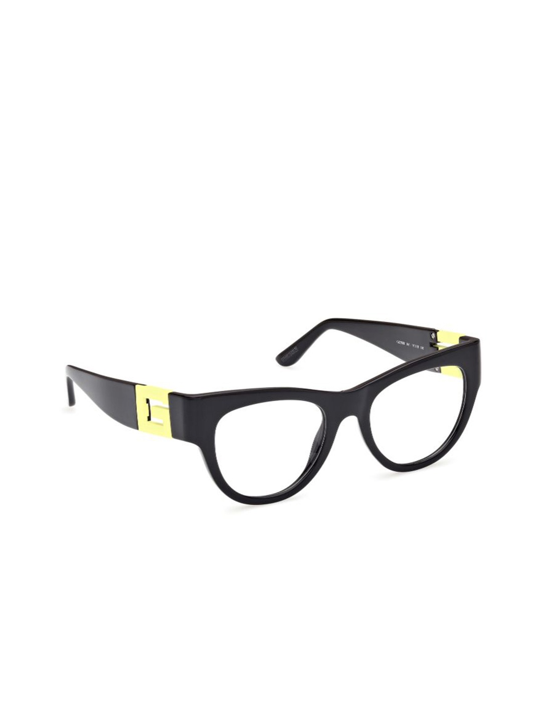 

GUESS Women Colourblocked Full Rim Oval Frames, Black