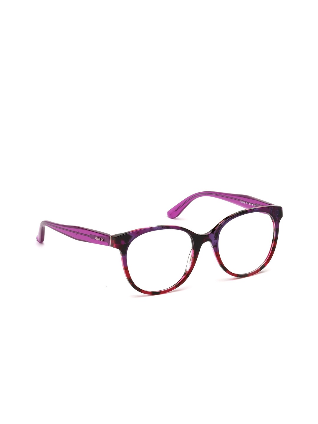 

GUESS Women Full Rim Round Frames, Purple