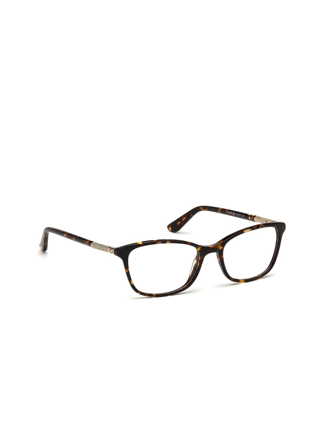 

GUESS Women Abstract Printed Full Rim Square Frames, Brown