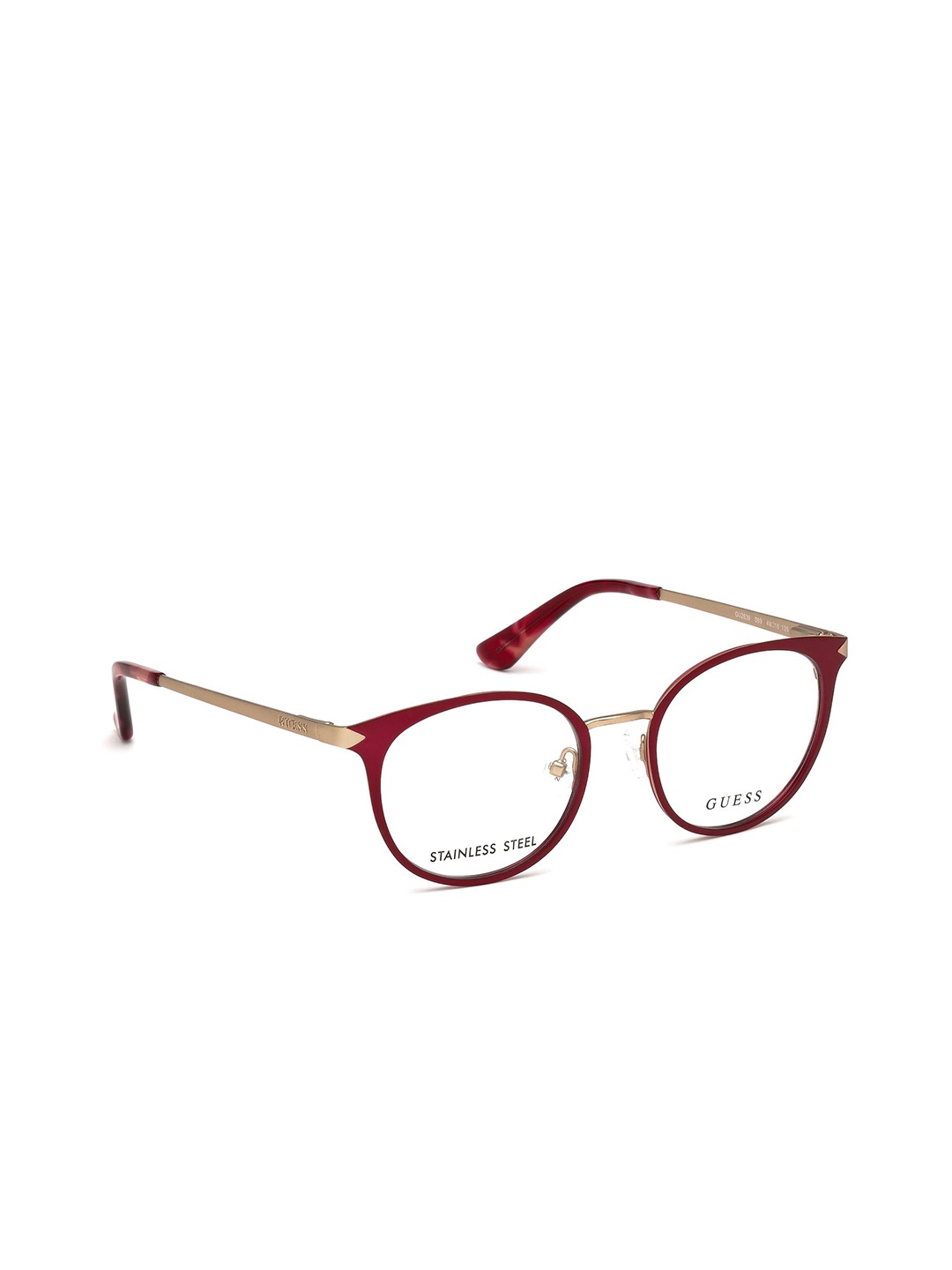 

GUESS Women Full Rim Round Frames, Brown