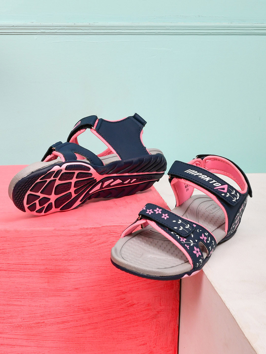 

IMPAKTO Women BellaWalk Sports Sandals, Blue