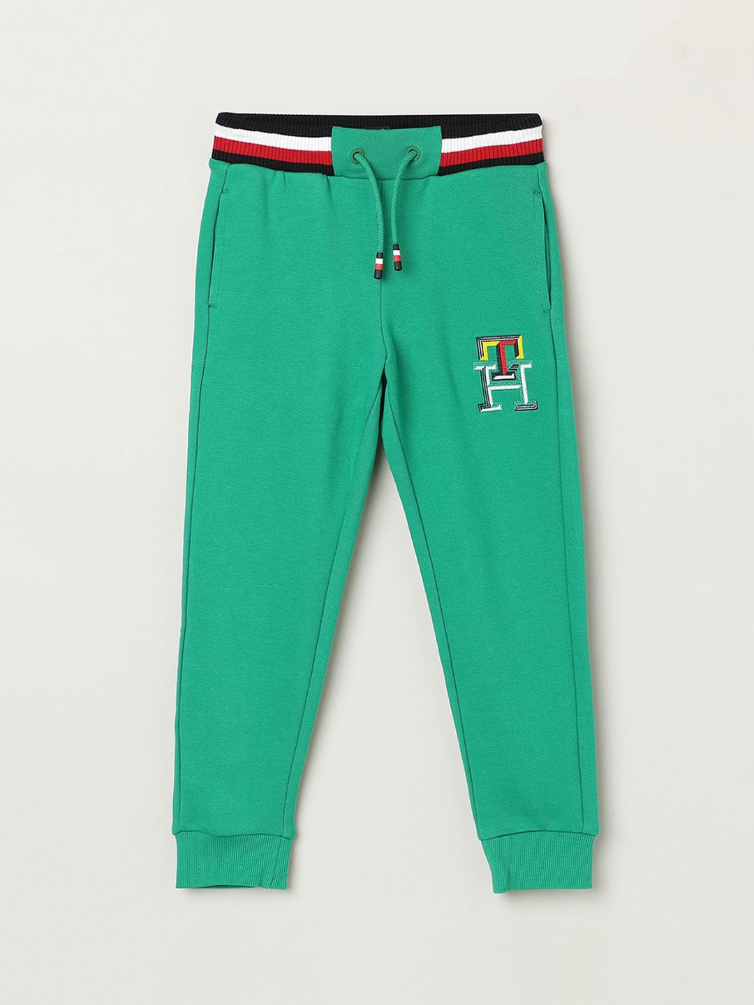 

Tommy Hilfiger Boys Printed Cotton Track Pant, Green