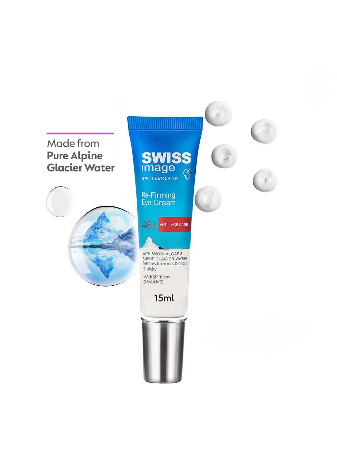 

SWISS Image Refirming Under Eye Cream For Wrinkles & Dark Circles - 15ml, Pink