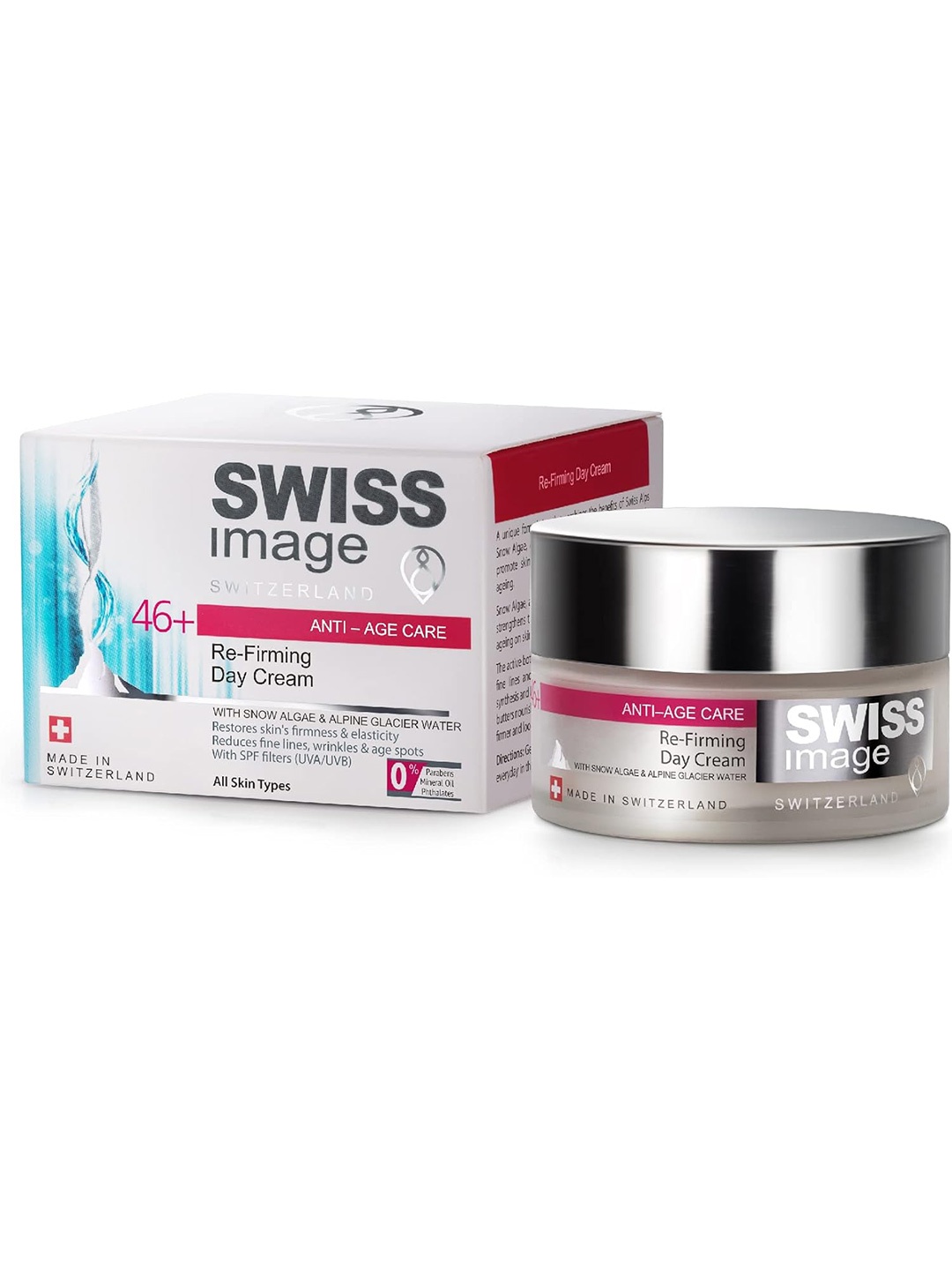 

SWISS Image Refirming Day Cream With Snow Algae - 50ml, Pink
