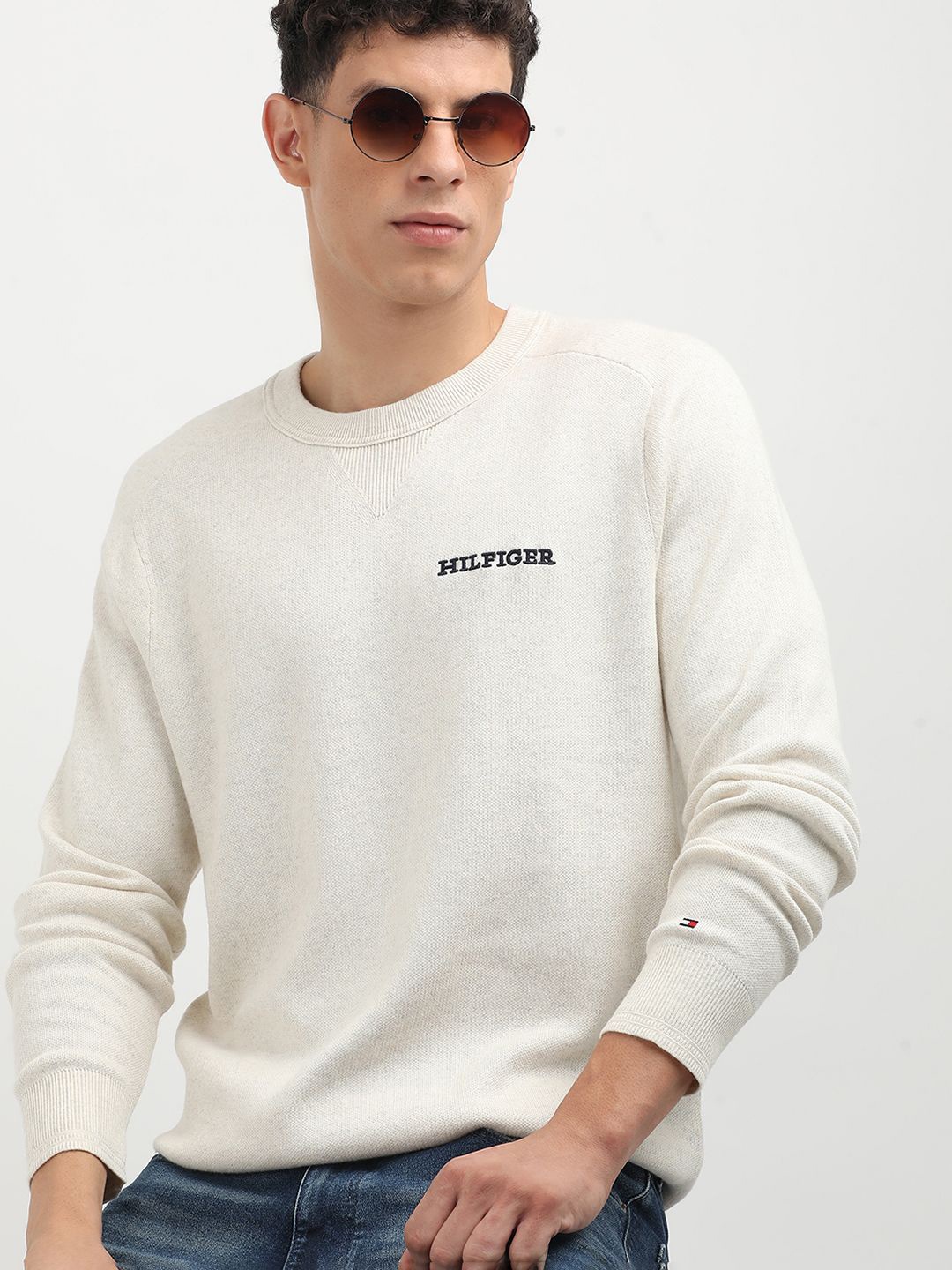 

Tommy Hilfiger Cotton Pullover, Beige