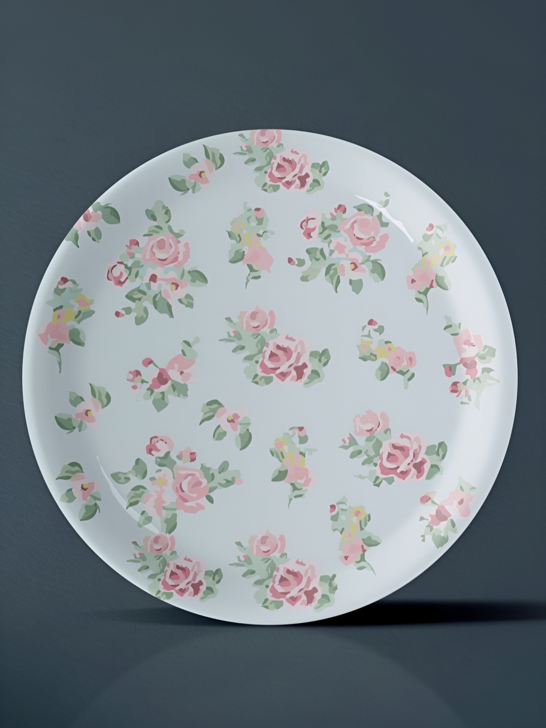 

nestroots Blue & Pink Printed Ceramic Wall Plate