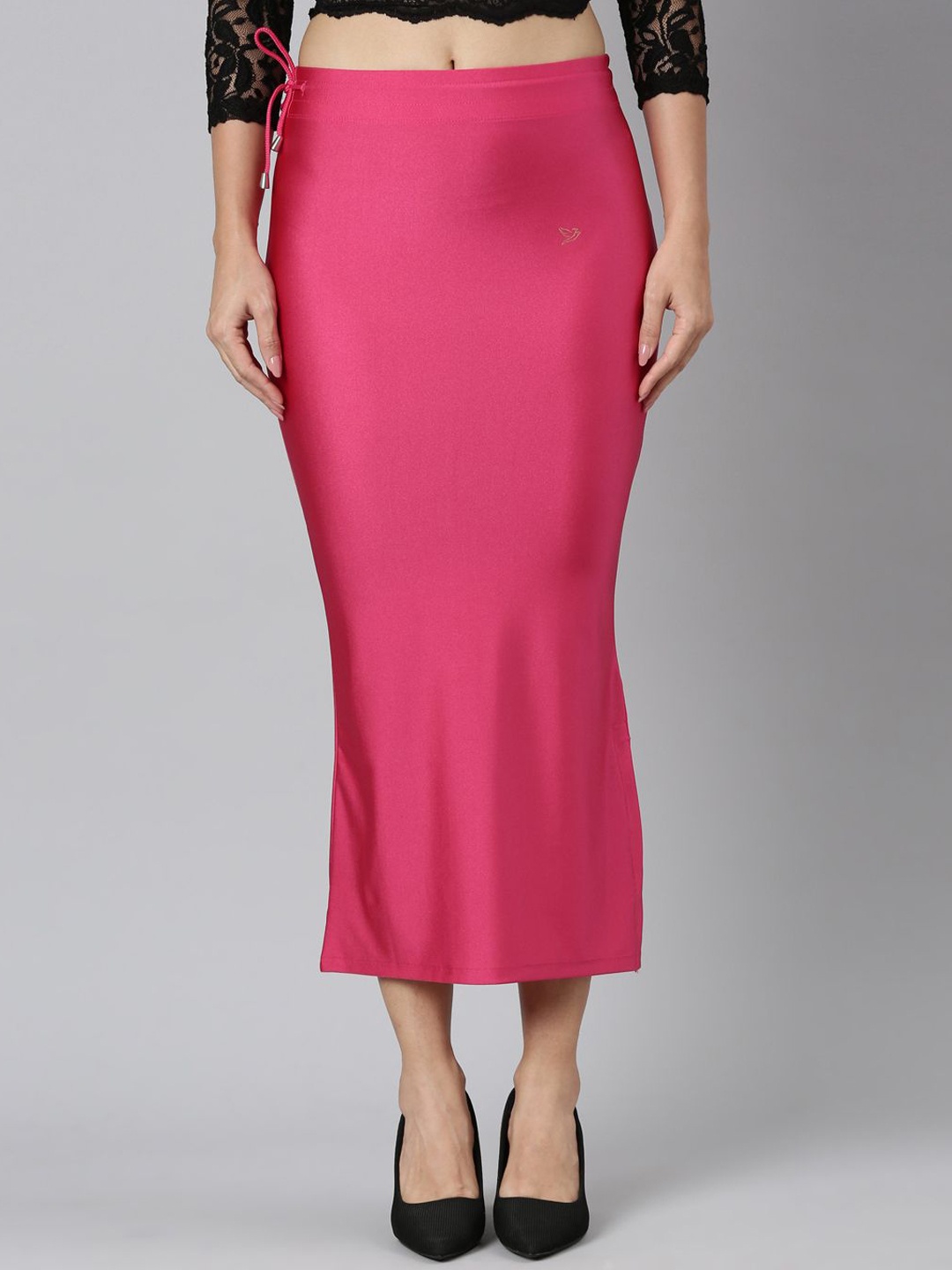 

TWIN BIRDS Straight Fit Saree Shapewear, Pink