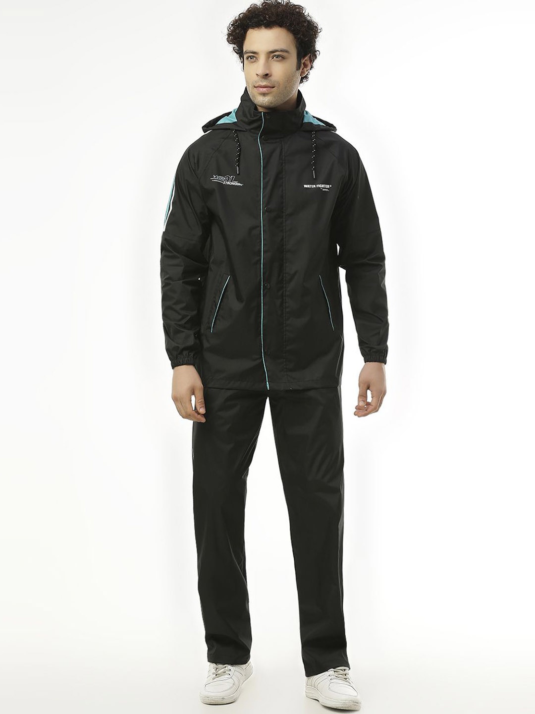 

Zeel Solid Waterproof Rain Jacket, Black