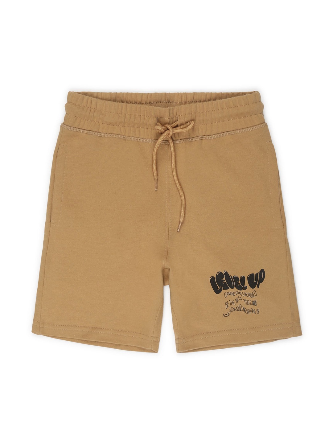 

Alan Jones Boys Mid-Rise Knee Length Regular Shorts, Beige