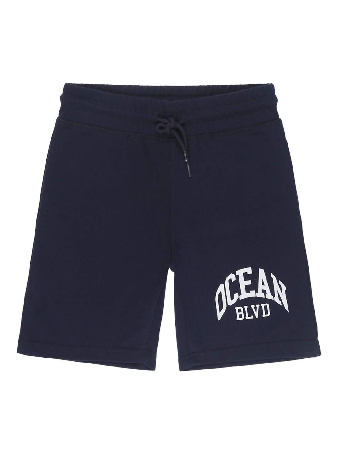 

Alan Jones Boys Mid-Rise Knee Length Regular Shorts, Navy blue
