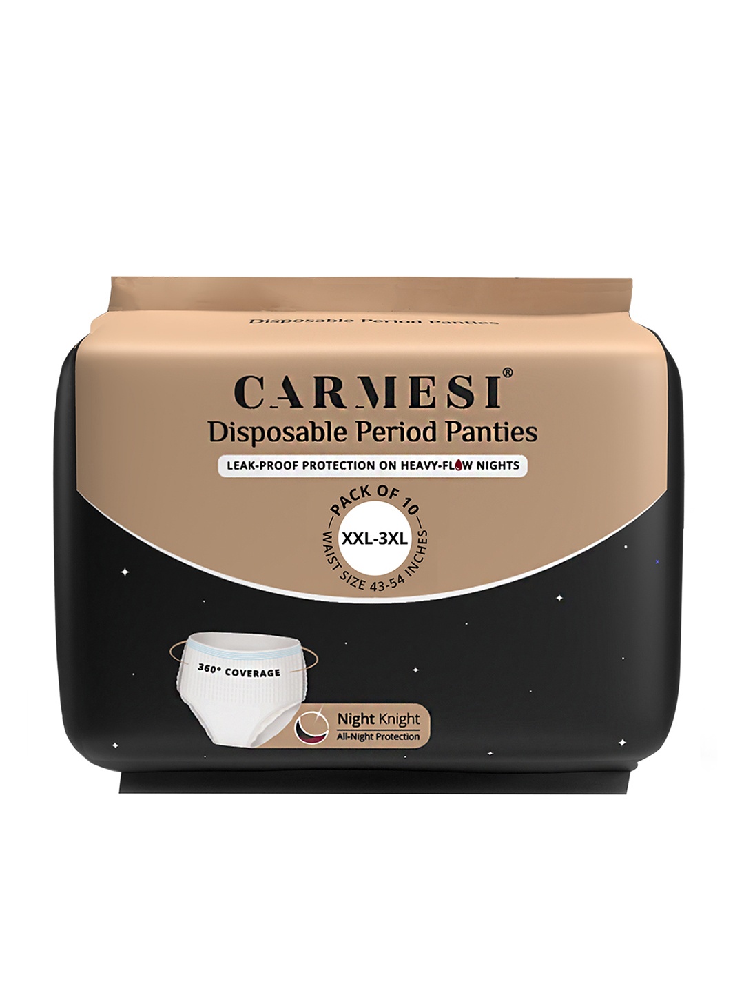 

CARMESI Leakproof Disposal Period Panties-10 Pcs, White