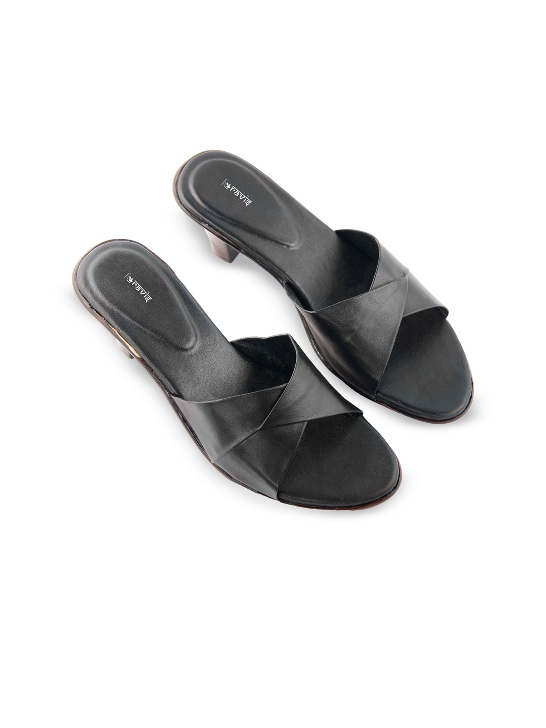 

Ravis Women Colourblocked Mules with Bows Flats, Black