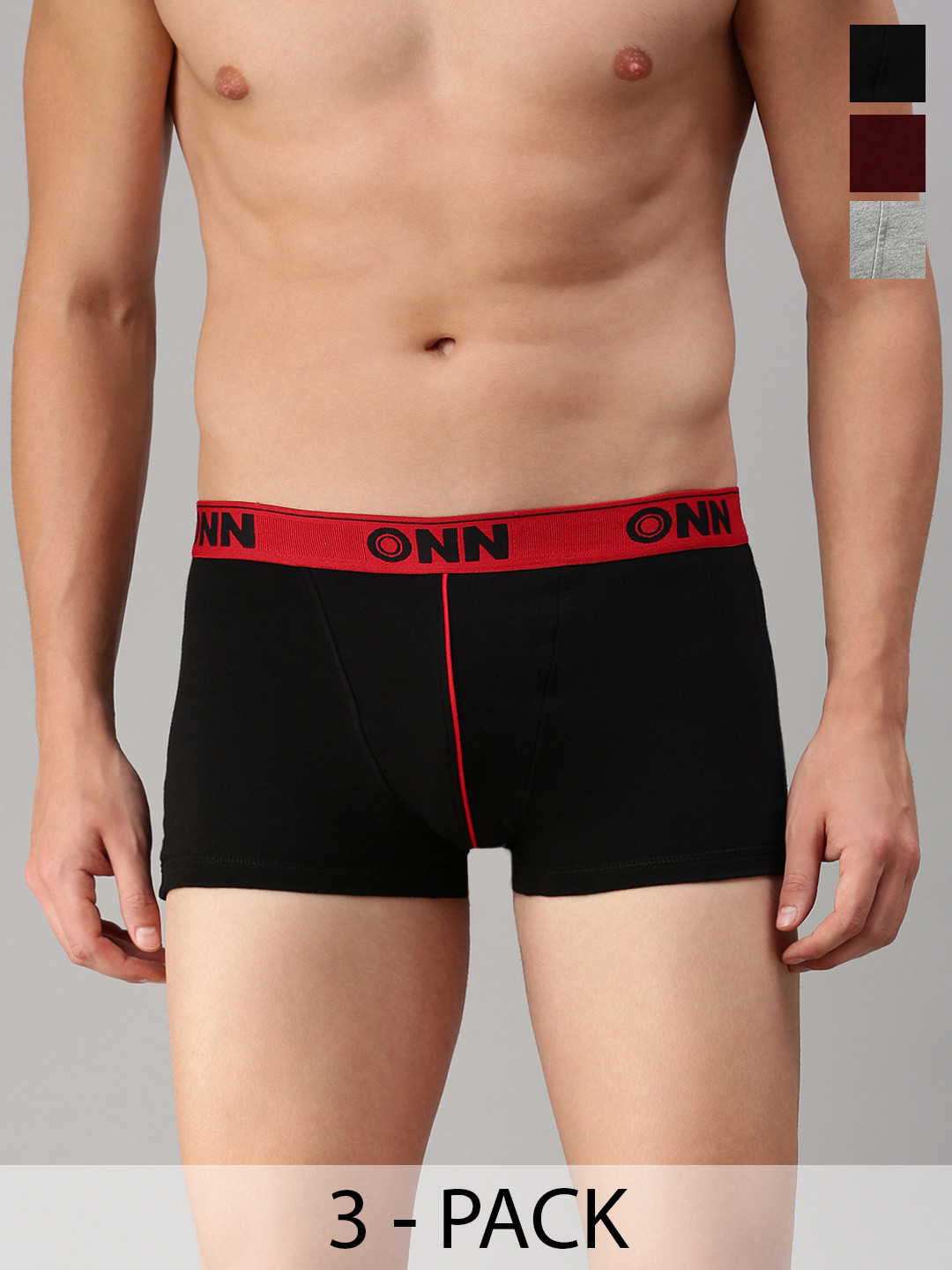 

ONN Pack Of 3 Assorted Breathability Trunks ONN_253_AST3_3PC