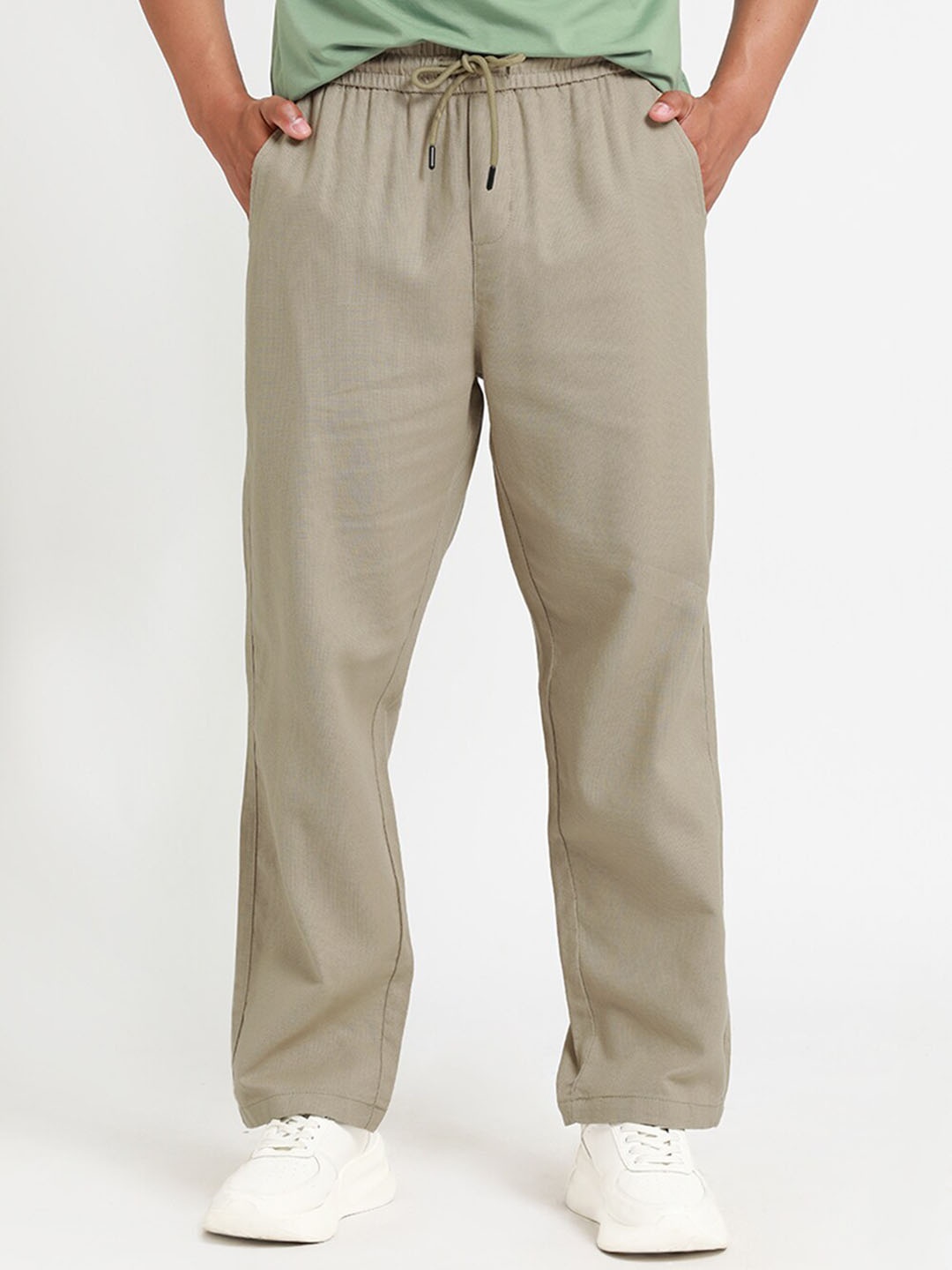 

Banana Club Men Relaxed Trousers, Beige