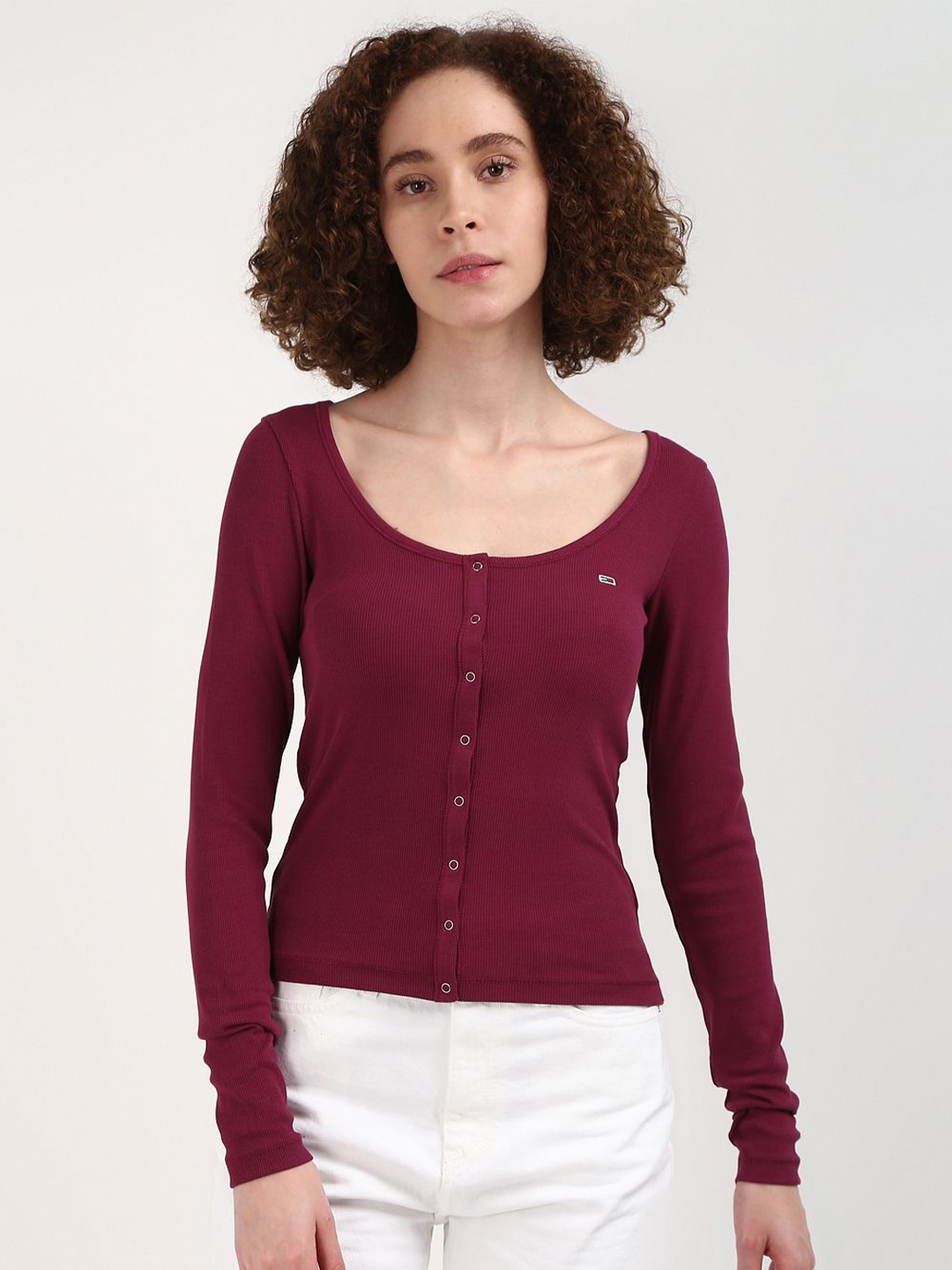 

Tommy Hilfiger Women Slim Fit T-shirt, Pink