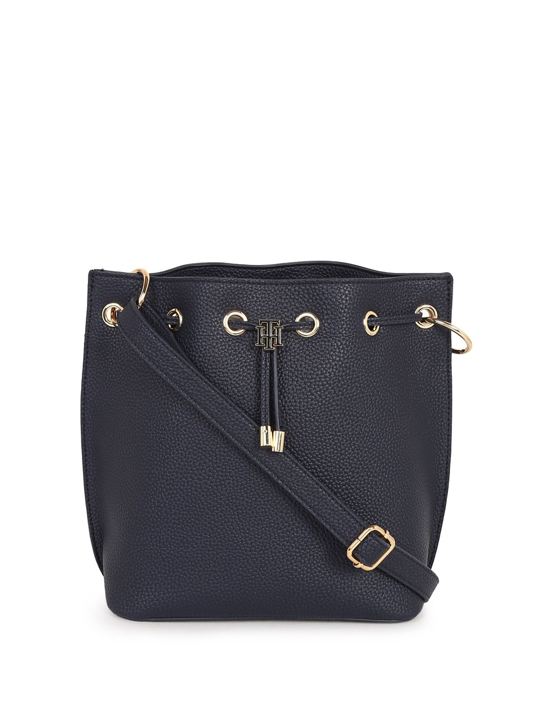 Tommy Hilfiger PU Textured Sling Bag, Blue