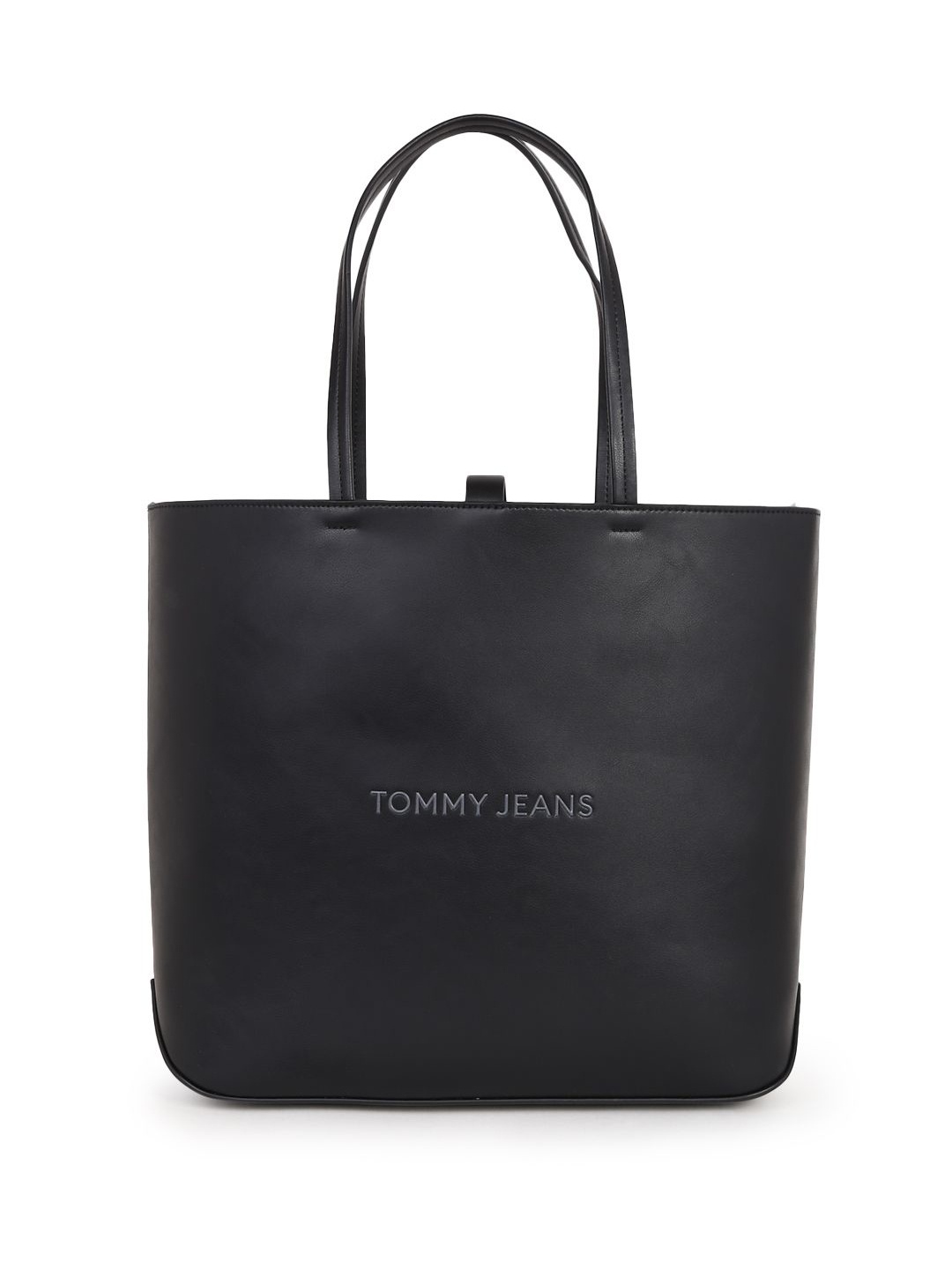 

Tommy Hilfiger Solid Button Closure Tote Bag, Black